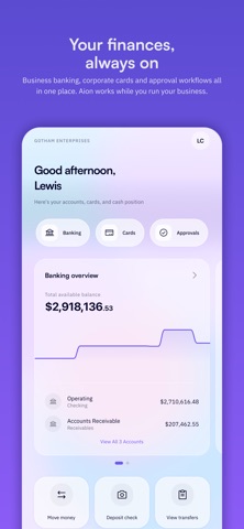 Aion - Business Banking Screenshot 1 of 6