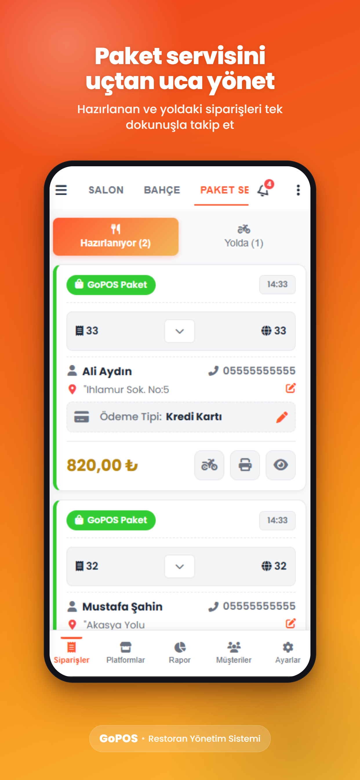 GoPOS Adisyon Programı screenshot 6