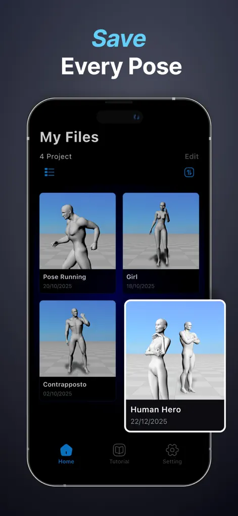 3D Pose Reference & Easy Poser - Graphics & Design App | MWM