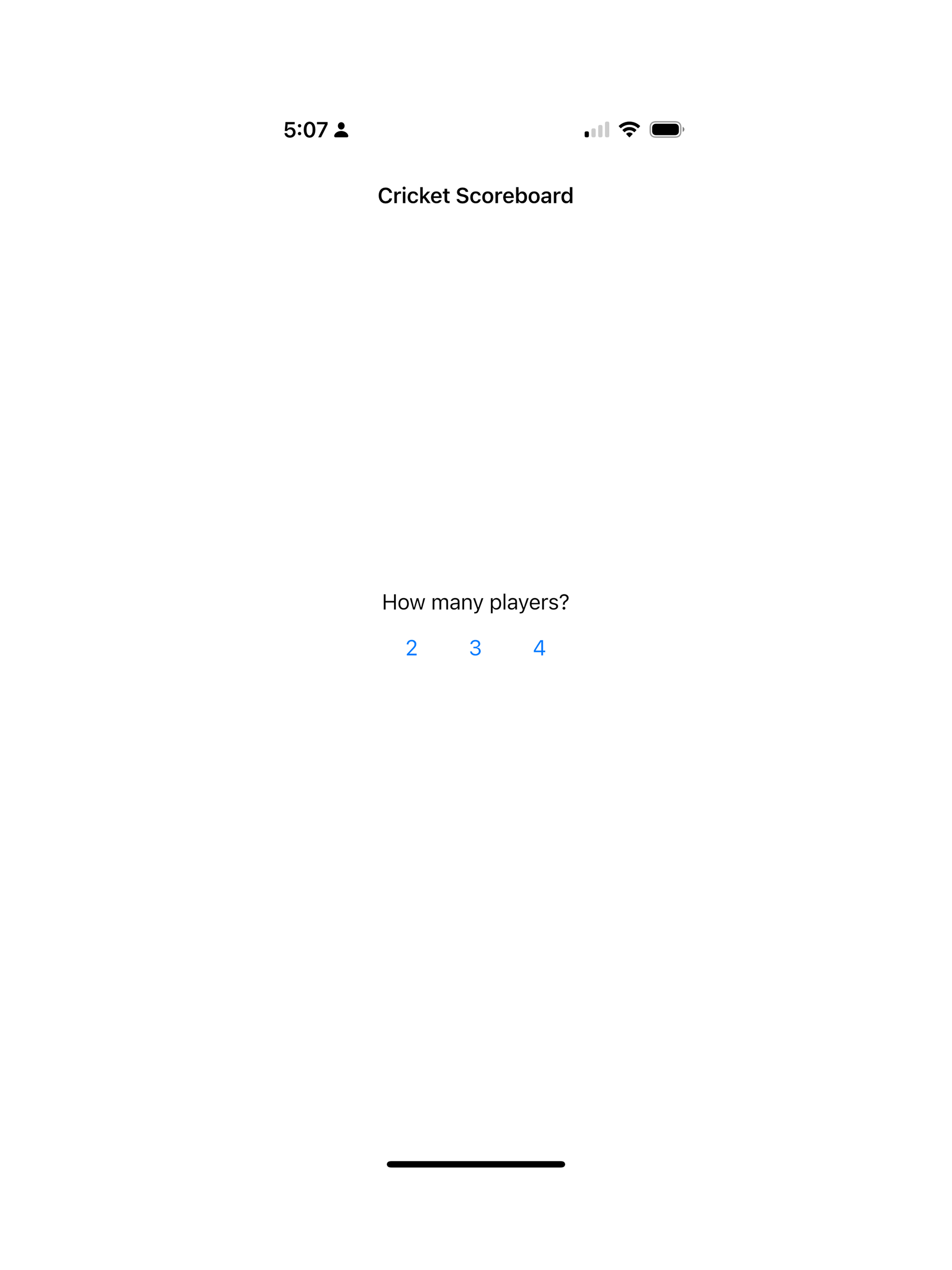Simple Cricket Dart Scoreboard