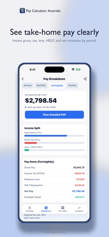 Pay Calculator Australia screenshot