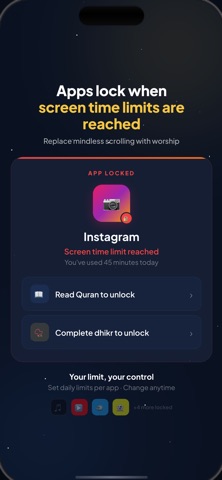 Qif - Prayer & Quran Lock Screenshot 3 of 10