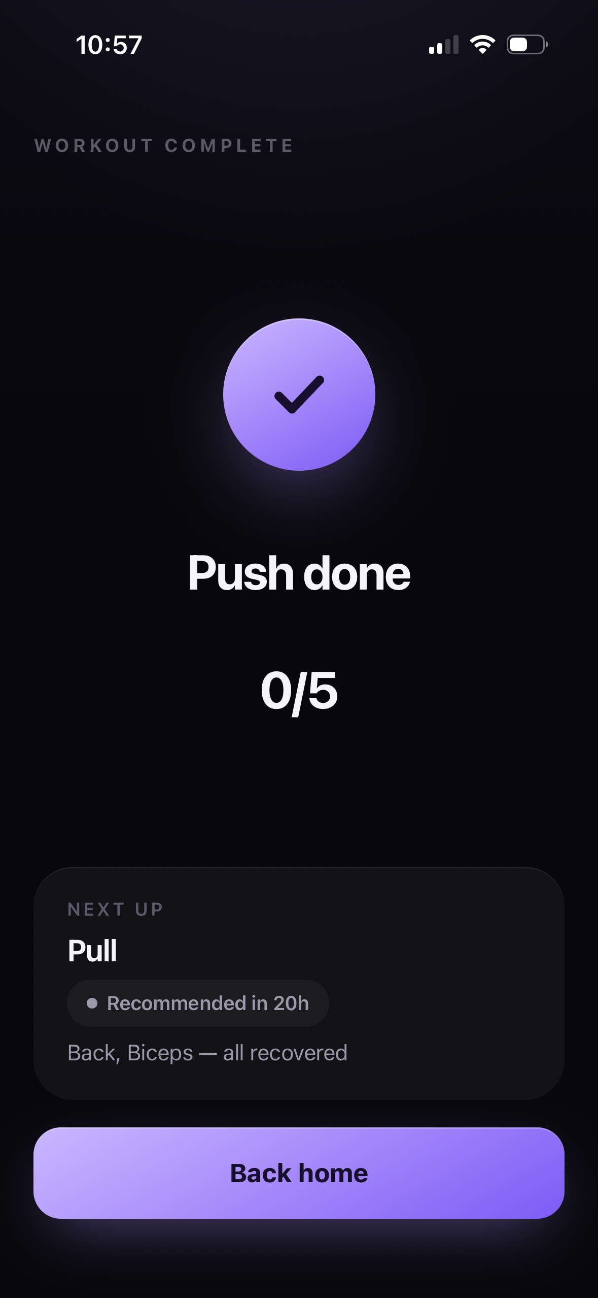 Gyminder screenshot 6