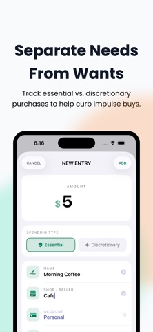 Spent Today: Expense Tracker iPhone screenshot