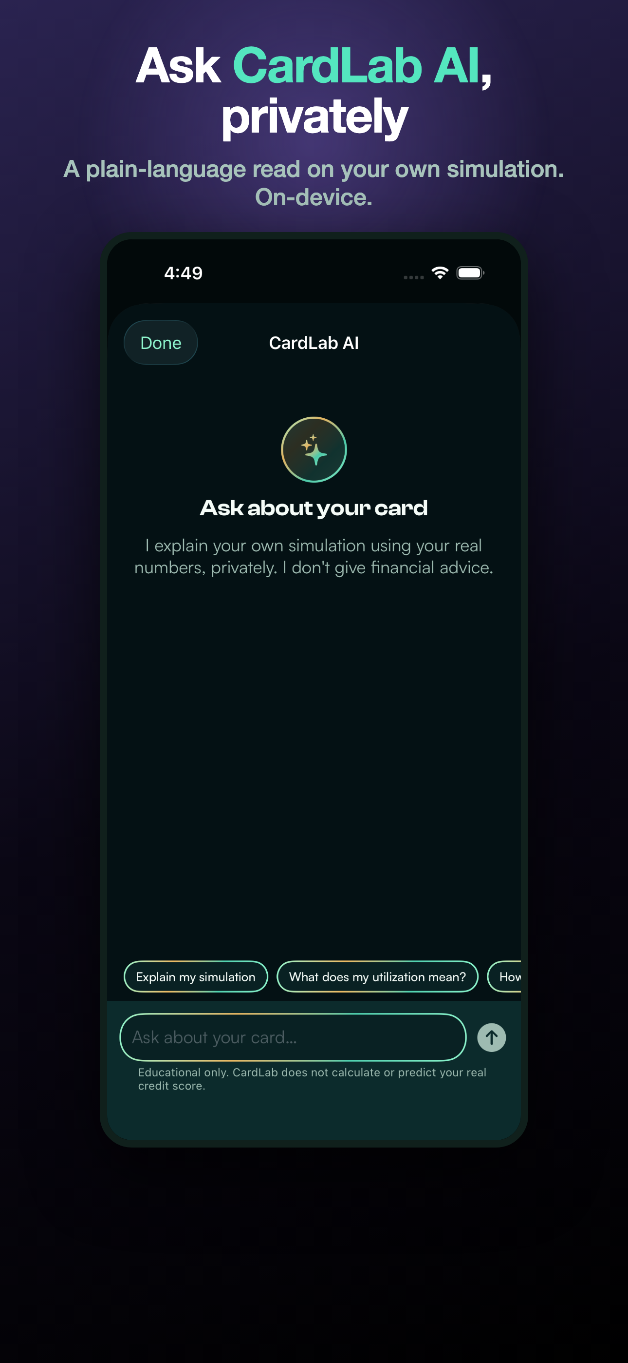 CardLab: Credit Card Tracker screenshot 5