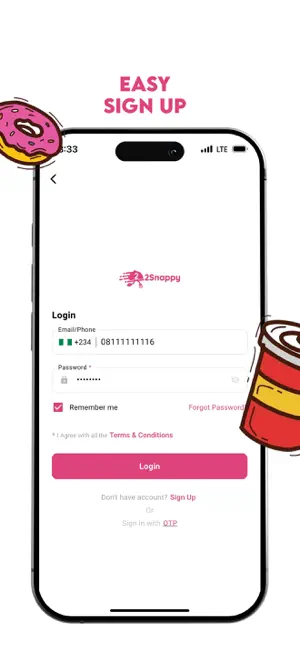 2Snappy Food & Parcel Delivery screenshot 1