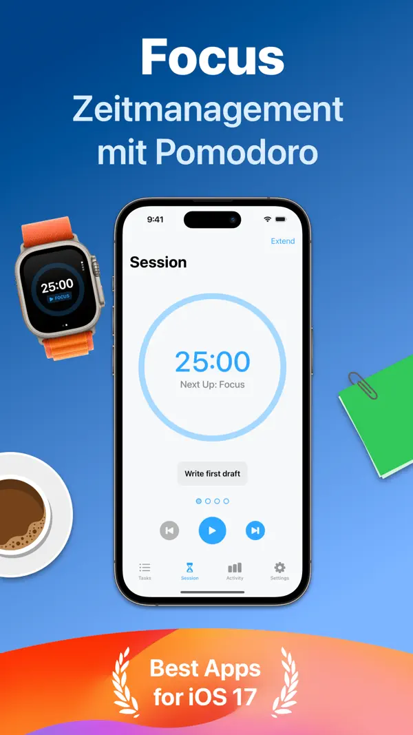 Focus - Timer for Productivity Screenshot 1