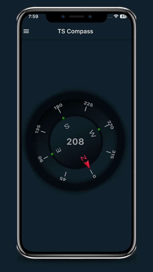 #2. TS Compass (iOS) 由: Mutaaffaf Wahhaj Nasir