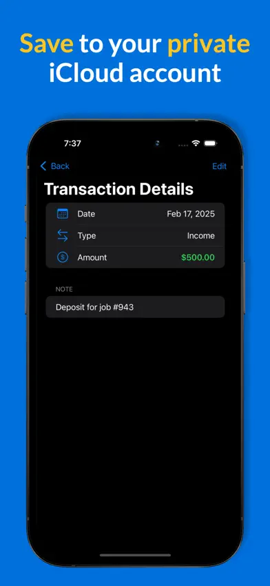 Simple Income Expense Log App screenshot 5