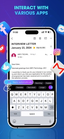 AI Anywhere: Your AI Assistant iPhone screenshot