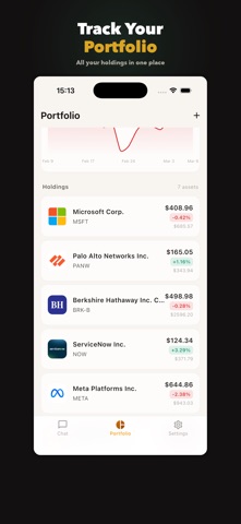 Finpulse: AI Finance Assistant iPhone screenshot