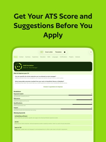 Magic CV: Currículum con IA iPad screenshot 2