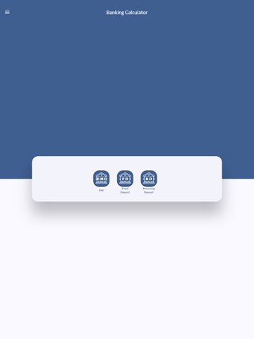 Banking Calculator - EMI FD RD iPad screenshot
