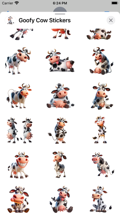 Screenshot #2 pour Goofy Cow Stickers