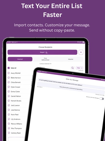 TextMyLink iPad screenshot