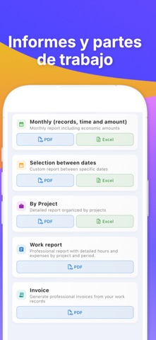 WorkTime: Hours Tracker Log iPhone screenshot