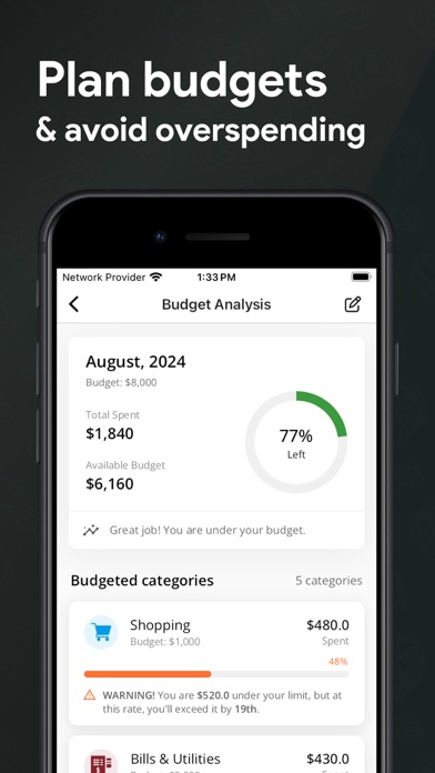 Budget Planner, Bill Organizer screenshot