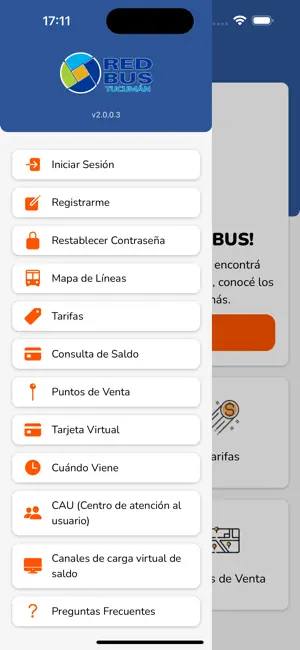 Red Bus Tucumán iPhone screenshot 1