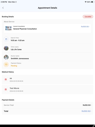 KiviCare – Clinic Management iPad screenshot