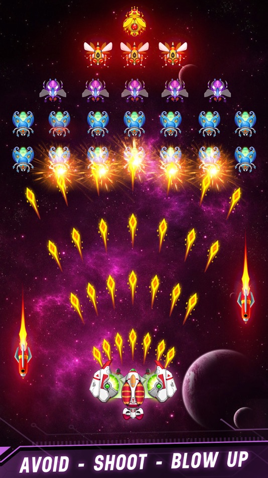 #5. Galaxy Attack: Space Shooter (iOS) By: GAU TECHNOLOGY LTD.