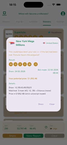 Laetus: Personal Luck Analyzer Screenshot 9 of 10
