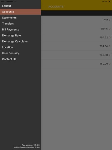 GODO Mobile Banking iPad screenshot