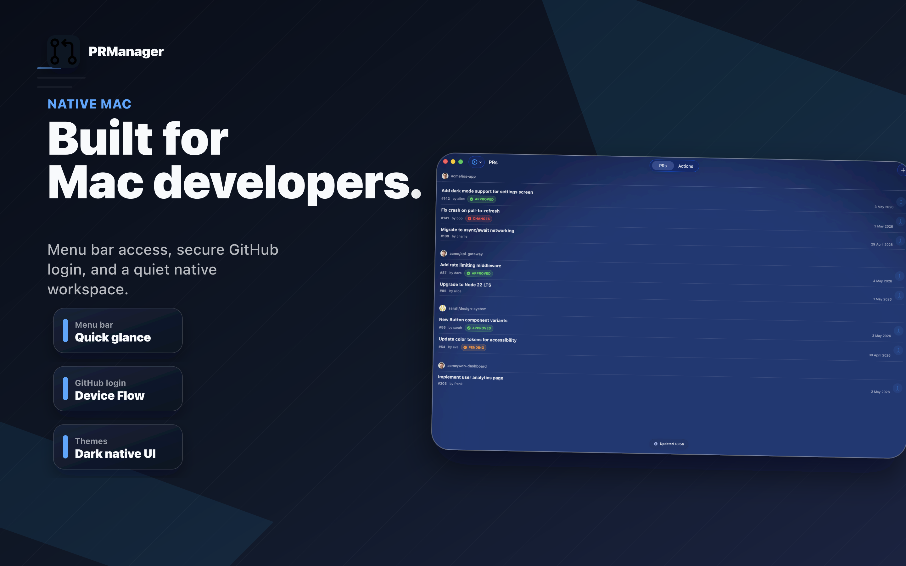 Pull requests Manager