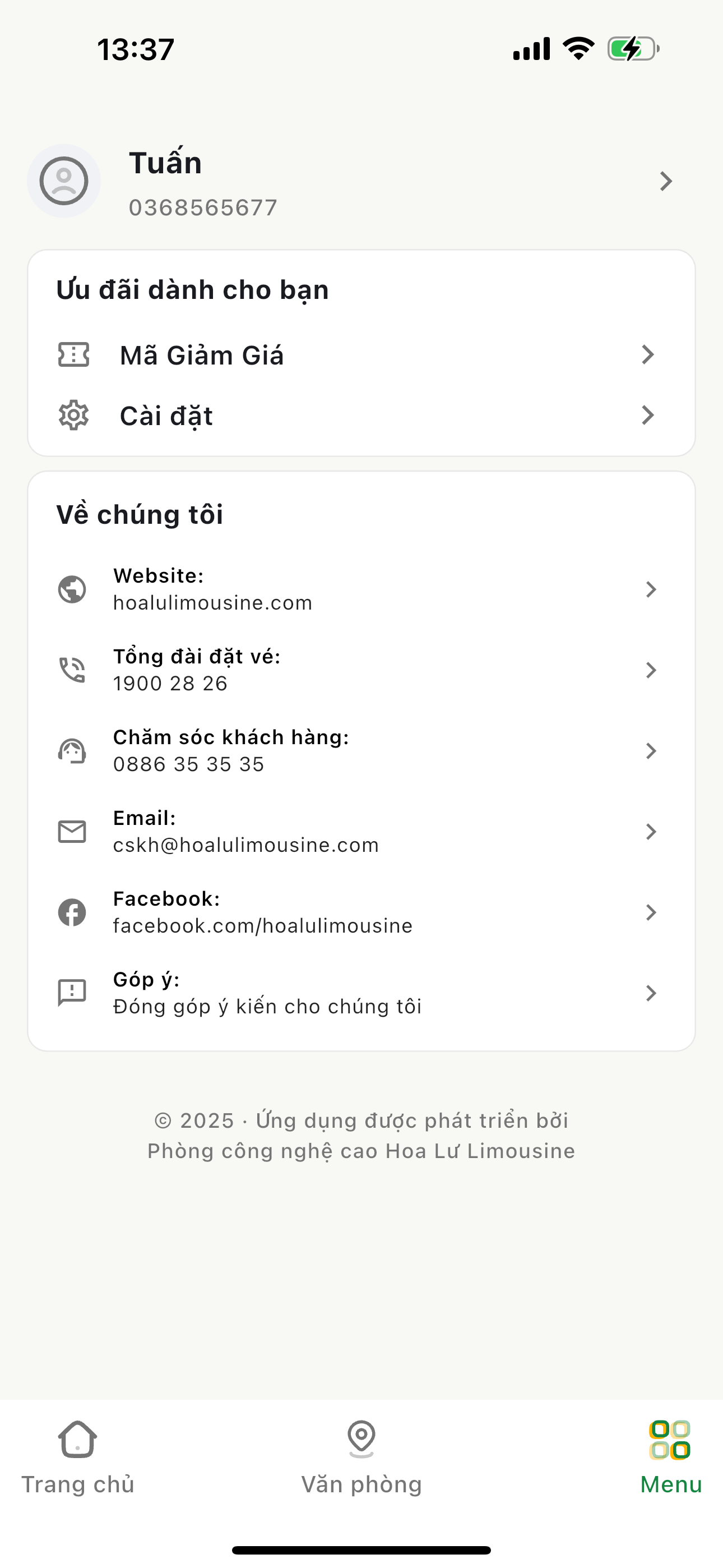Hoa Lư Limousine