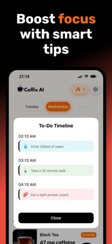 Caffix AI – Caffeine Assistant screenshot