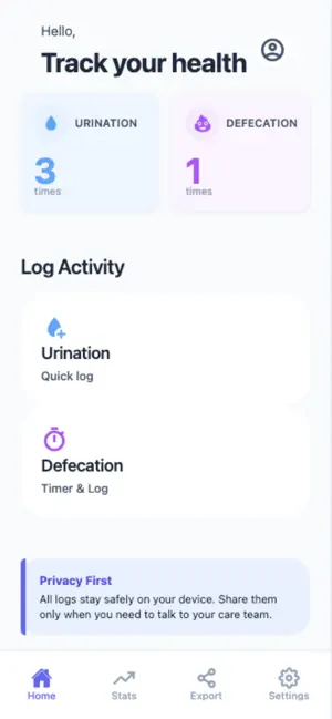 Potty Log screenshot 1