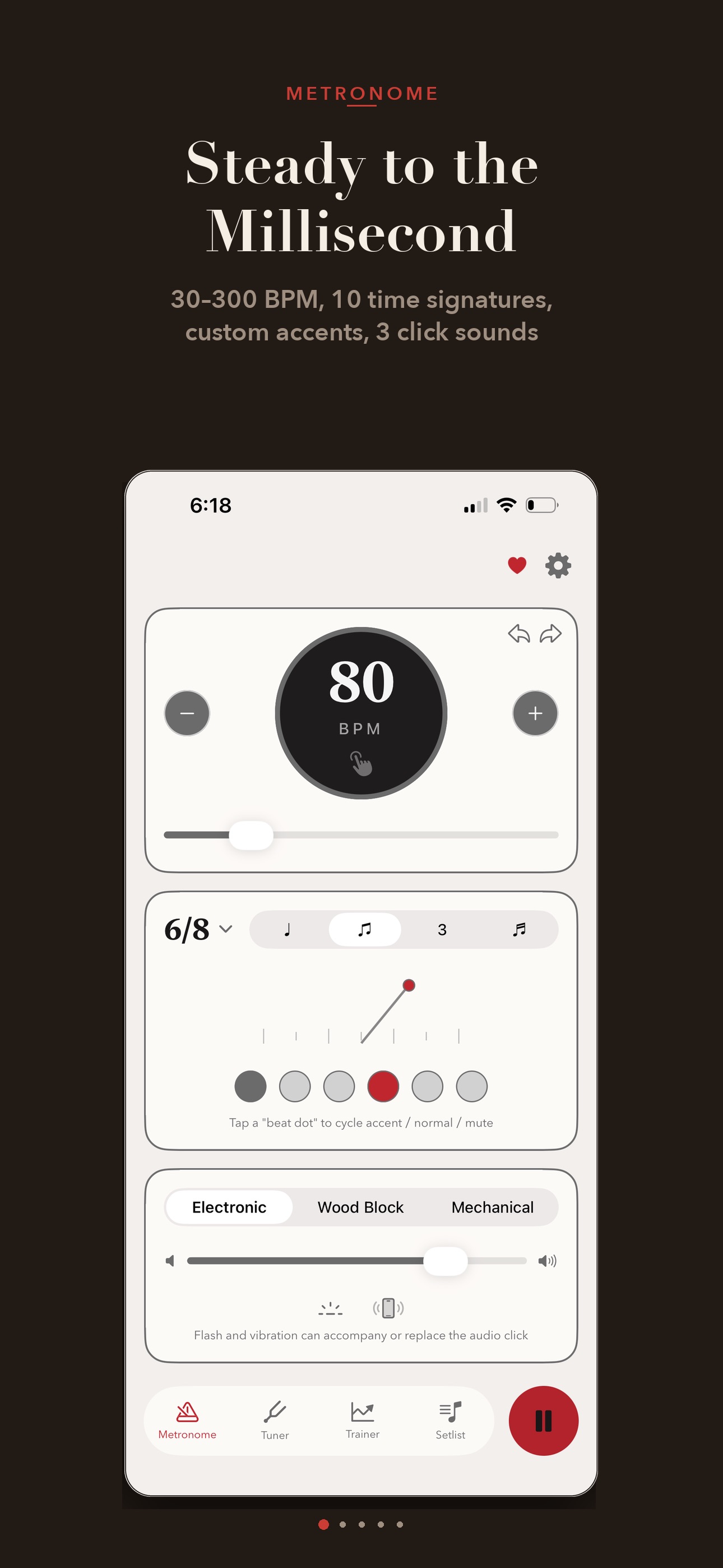 Screenshot 1 of Tempoa - Metronome & Tuner