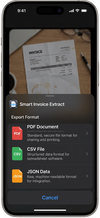 Smart Invoice Extract Screenshot 4 of 5