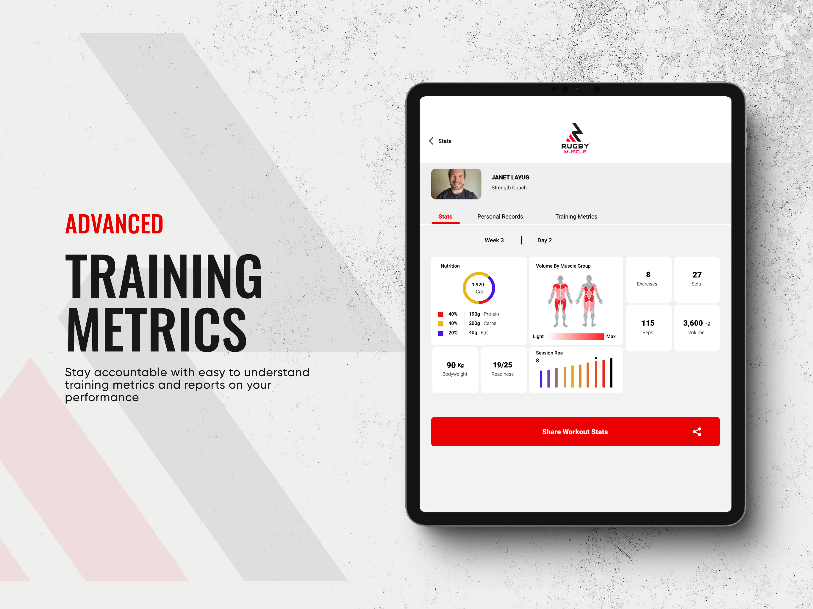 Rugby Muscle Training App screenshot 8