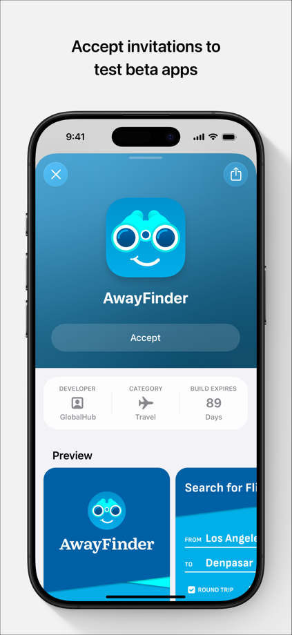 TestFlight App Store screenshot 2
