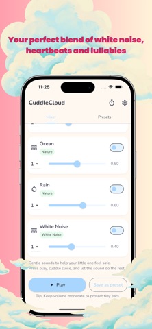 CuddleCloud Sleep App screenshot