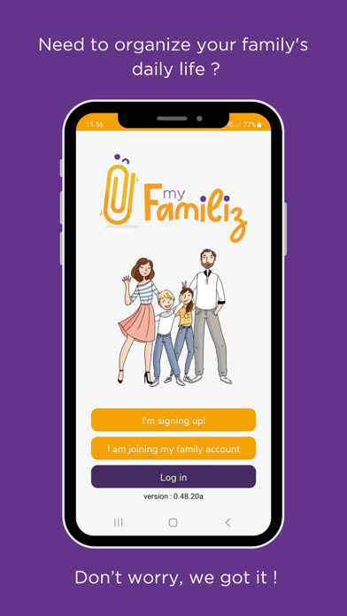 Myfamiliz, family diary Screenshot