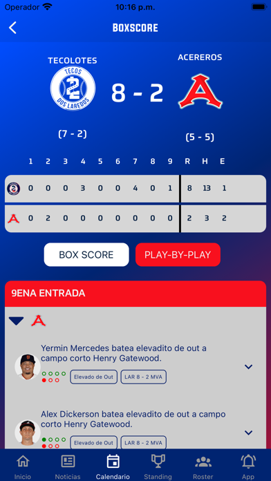 Acereros de Monclova Oficial Screenshot