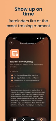 Tiel+: Cockatiel Whistle Coach screenshot 5