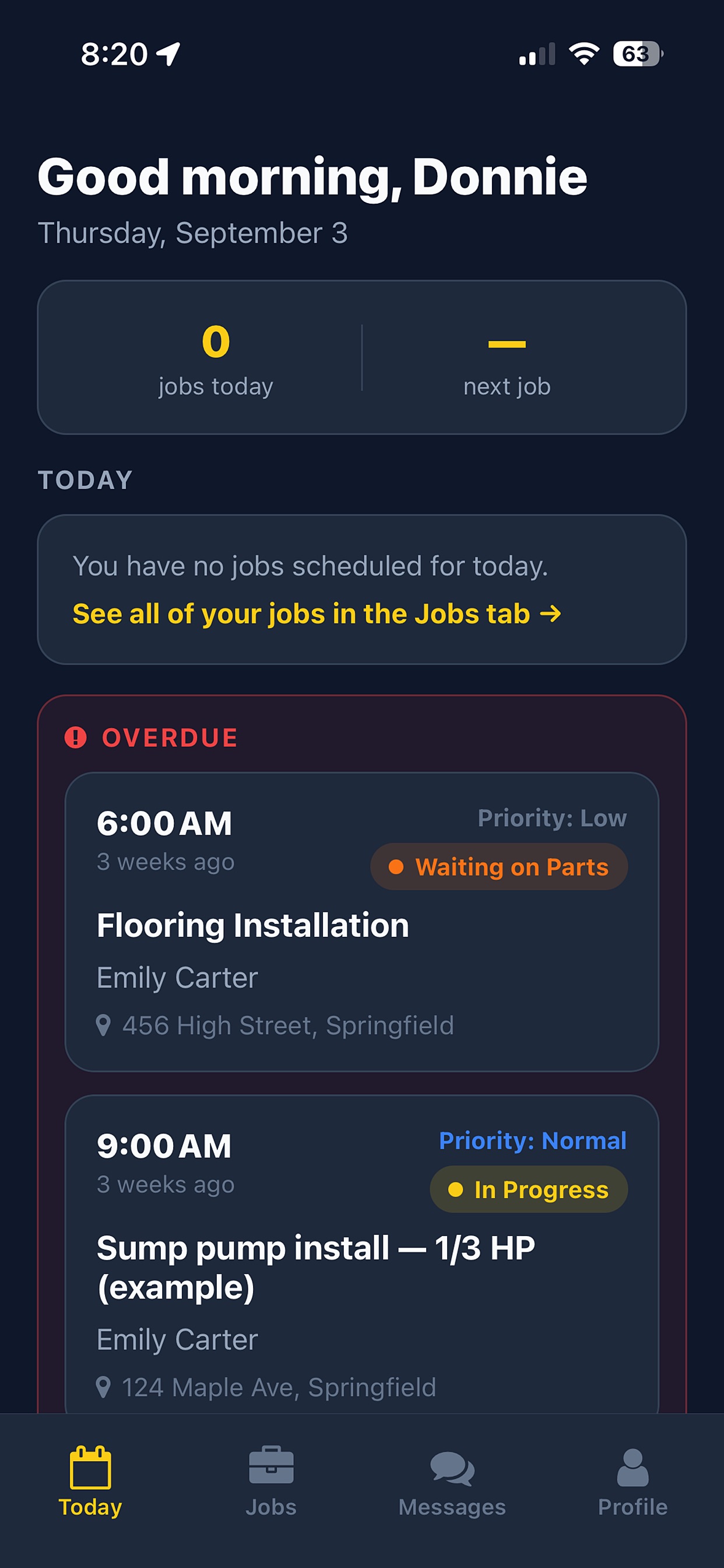 Screenshot 1 of IronKite Field Service
