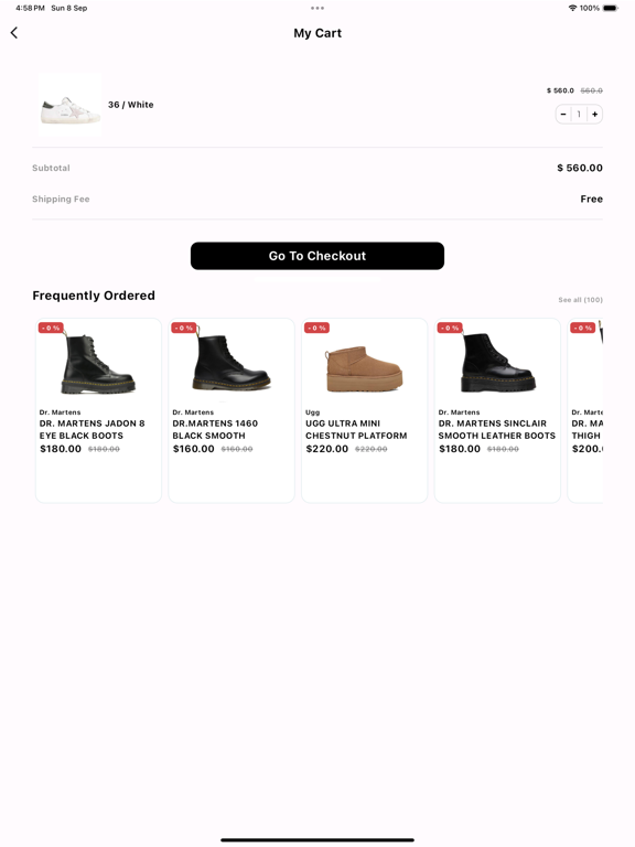 Como Store iPad screenshot 2 - Shopping app