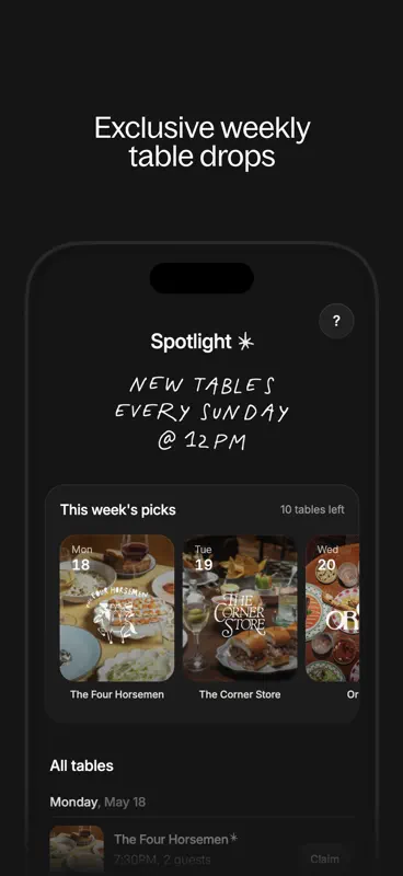 Spot: Get the table screenshot 4 of 5