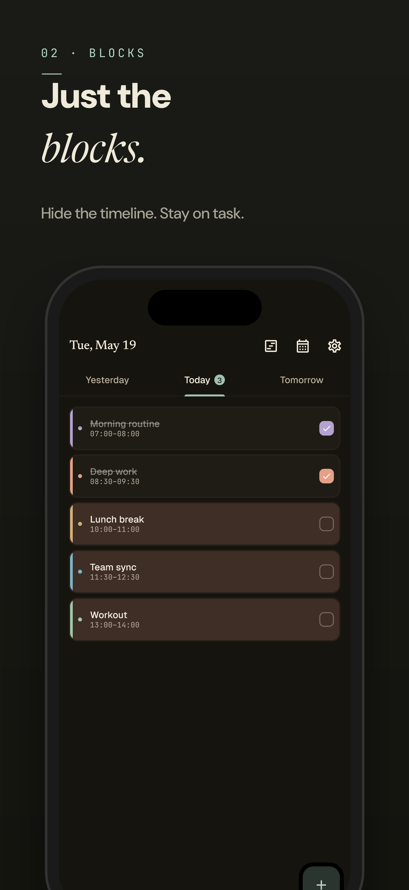 Easeline — ADHD Day Planner
