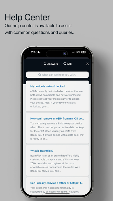 RoamFlux: eSIM for Travel Screenshot