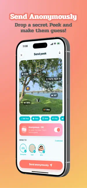 Peek Pod — widget preview