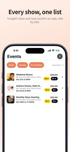 Stand Up Tix screenshot 1