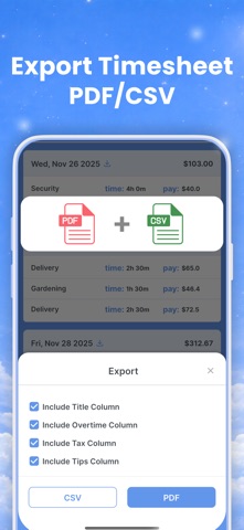 Timesheet & Time Card Tracker Screenshot 5 of 6
