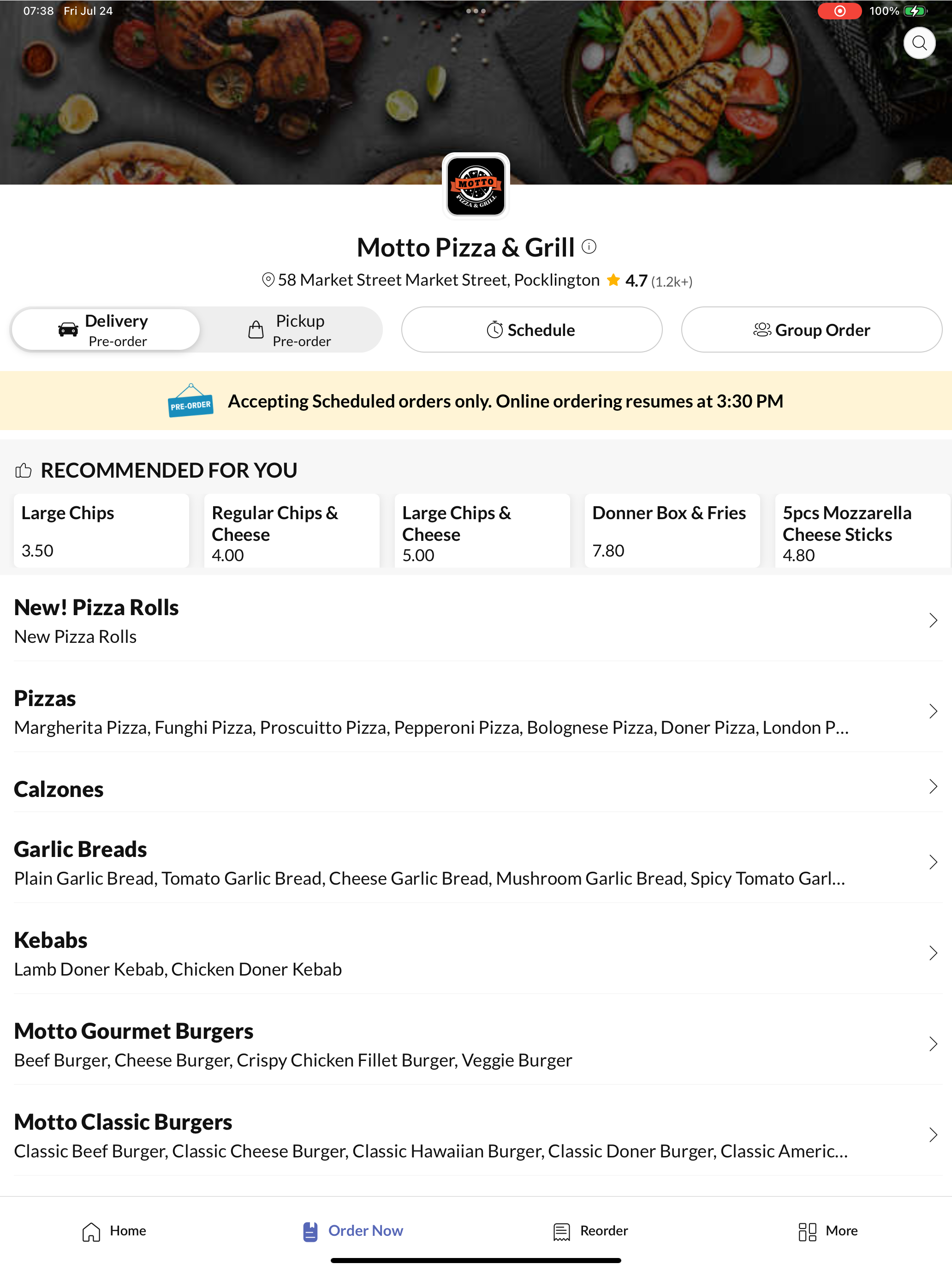 Motto Pizza Grill screenshot 6