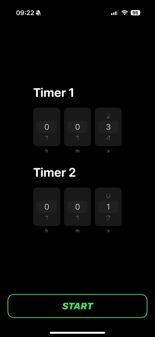 FlipTimer: Minimal Dual Timer Screenshot 1 of 3