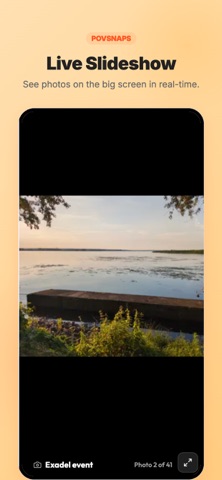 Pov Snaps Wedding QR Photo App screenshot