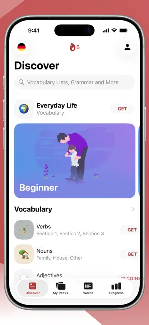 German language for beginners iPhone screenshot 5